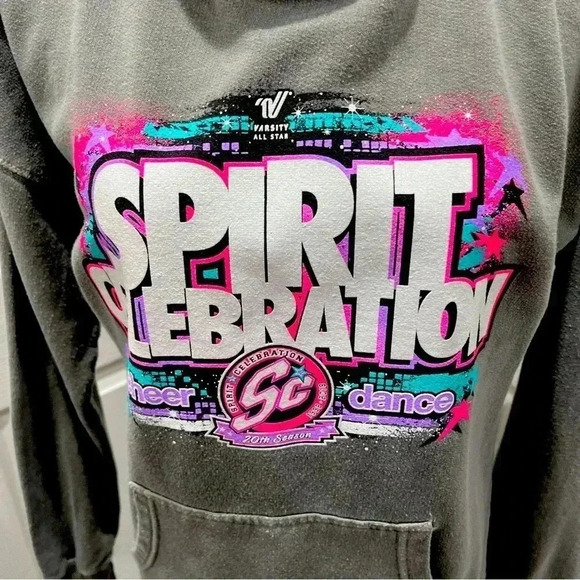 All Star Outfitters Varsity All Star 20th season Spirit Celebration Grey hoodie - Picture 2 of 7